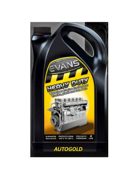 EVANS Heavy Duty (5 Lt) liquido antigelo radiatore senz'acqua per camion autobus