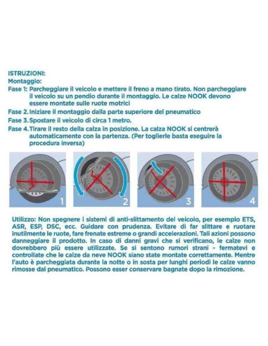 NOOK - Calze da neve norvegesi omologate (coppia)