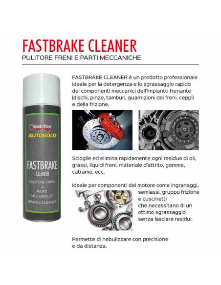 SINTOFLON Fastbrake Cleaner - spray pulitore freni e frizioni auto e moto