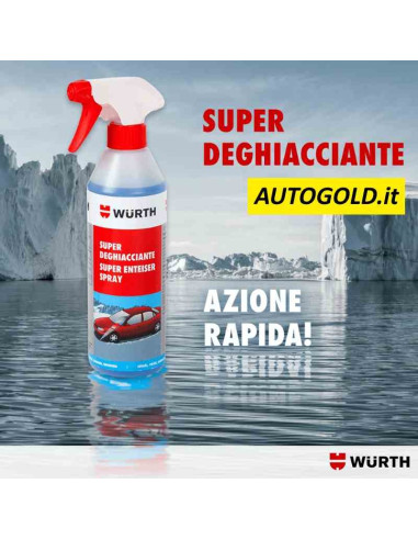 WURTH Super deghiacciante spray professionale a spruzzo per vetri