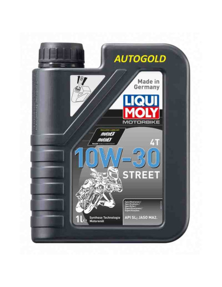 LIQUI MOLY Motorbike 10W-30 4T Street Olio motore sintetico moto scooter 4 tempi 10W30