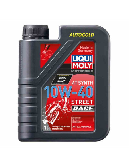 LIQUI MOLY Motorbike 10W-40 4T Street Race - Olio motore Moto Scooter 100% sintetico 4 tempi 10W40
