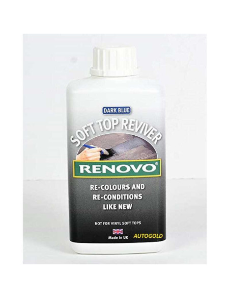 RENOVO Soft Top Reviver BLU (1 Lt) - trattamento rinnovante per capote in tessuto tela BLU