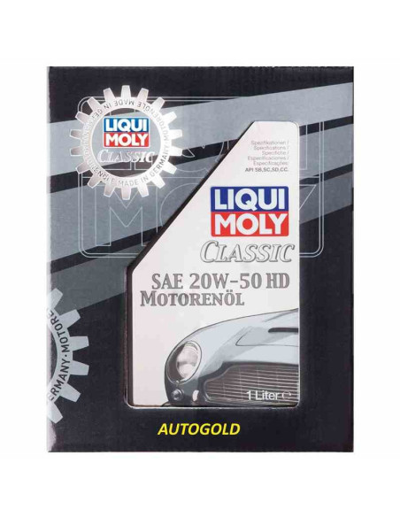LIQUI MOLY Classic 20W-50 HD olio motore minerale auto d'epoca 20W50