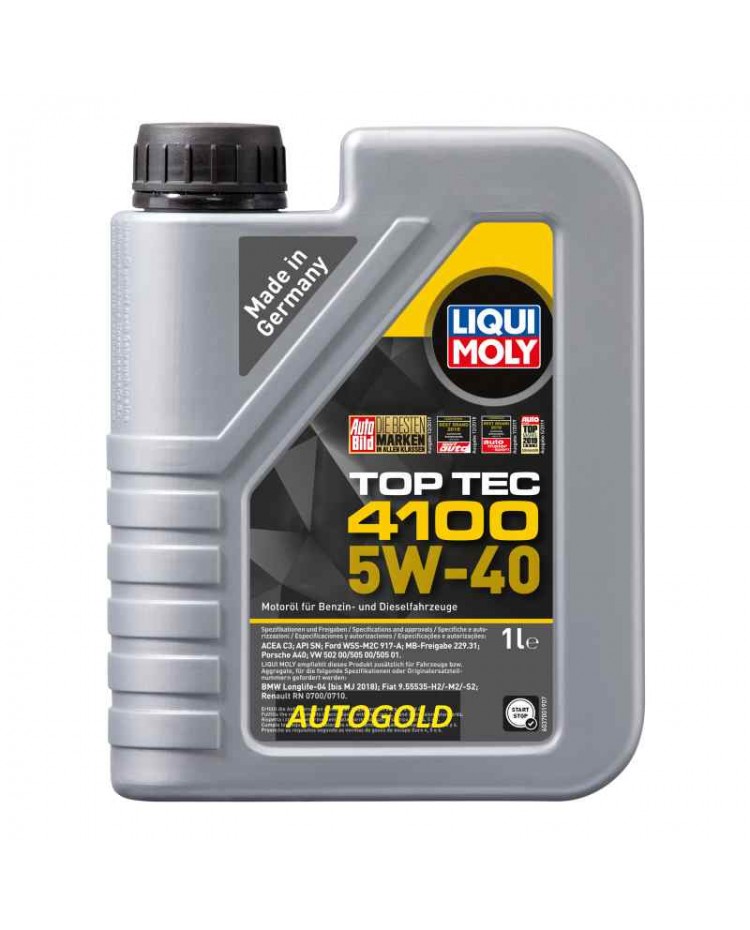 LIQUI MOLY 5W-40 Top Tec 4100 Olio motore 5W40