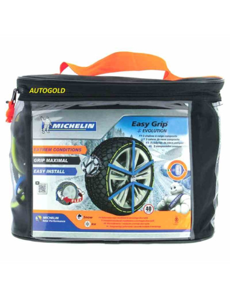 MICHELIN Easy Grip EVO 12 8312 - Catene/calze da neve omologate metalliche - super leggere