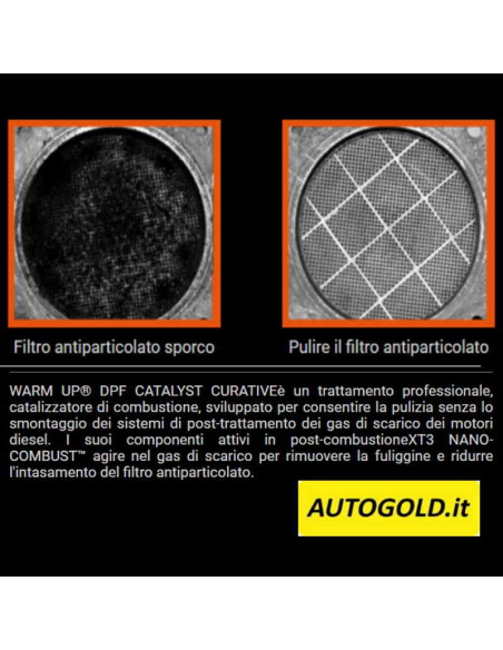 WARM UP Dpf Catalyst Curativo - additivo pulitore filtro antiparticolato camion trattori autobus mezzi pesanti