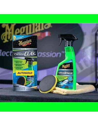 MEGUIARS Hybrid Ceramic Synthetic clay kit - kit decontaminante carrozzeria (3 prodotti) vernice G200200EU
