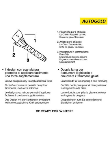 ALTHURA RASCHIAGHIACCIO professionale - elimina ghiaccio vetri
