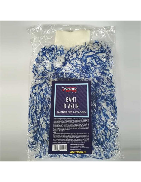 SINTOFLON Gant D'Azur - guanto professionale microfibra per lavaggio auto
