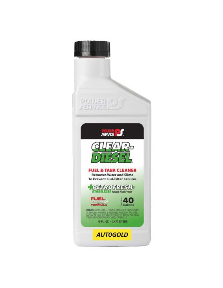 POWER SERVICE 769ml Clear Diesel - Additivo Pulitore Serbatoi anti acqua