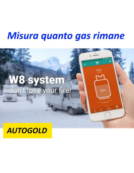 BRUNNER W8 Gascontrol - sistema Bluetooth misurazione livello Gas Gpl bombola camper