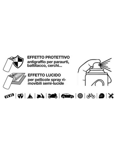 VERNICE Removibile pellicola - TRASPARENTE LUCIDO