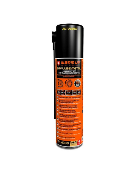 WARM UP Dry Lube Metal - Spray lubrificante milleusi - alte prestazioni DLM300