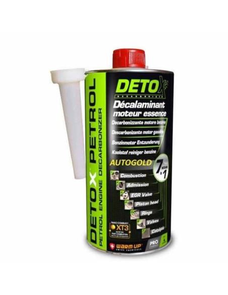 WARM UP Detox Pro Line Benzina (1 Lt) - additivo decarbonizzante pulitore DP1000