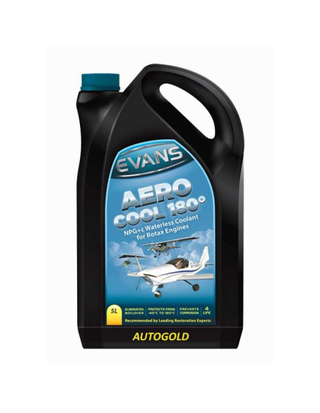 EVANS Aero Cool 180 (5 Lt) - liquido radiatore alte prestazioni AEREI ROTAX