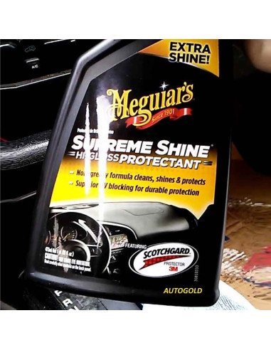 MEGUIARS Supreme Shine Hi Gloss Protectant - pulitore lucidante cruscotto plastiche G4016EU
