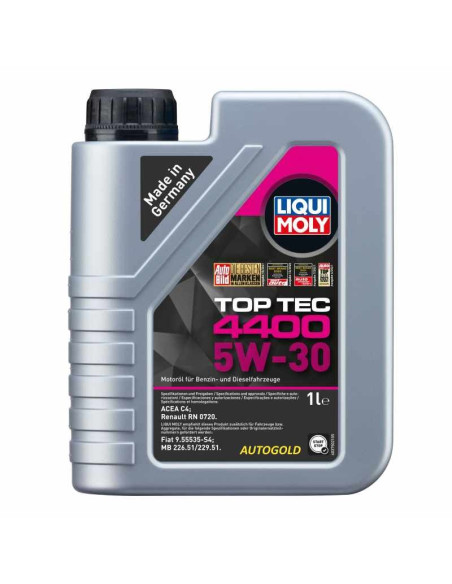 LIQUI MOLY 5W-30 Top Tec 4400 olio motore ACEA C4 Renault Nissan Mercedes 5W30