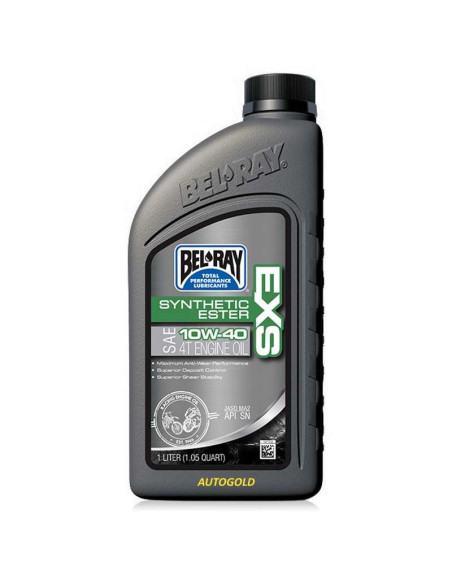 BEL-RAY EXS 10W-40 4T Synthetic Ester - olio motore 100% sintetico ad alte prestazioni moto 4 tempi 10W40