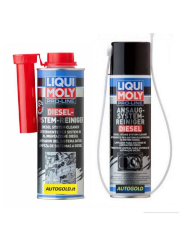 KIT LIQUI MOLY Pro Line motori diesel - 5156 pulitore iniettori + 5168 spray pulitore EGR