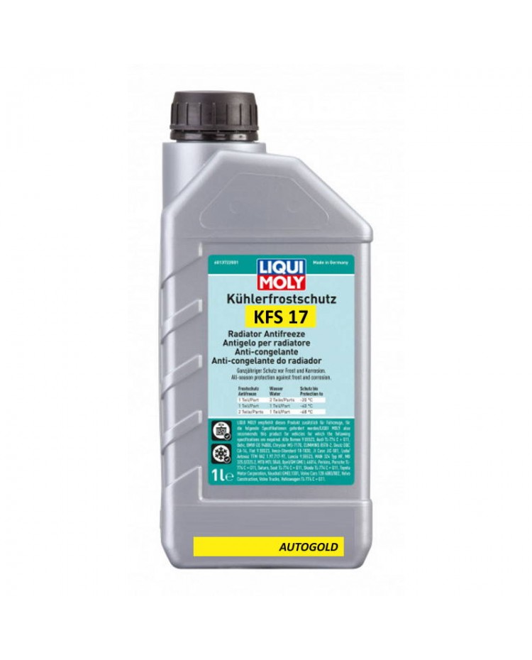 LIQUI MOLY KFS 17 antigelo GIALLO - liquido radiatore KFS17