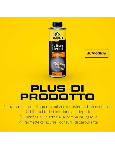 BARDAHL additivo diesel pulitore iniettori gasolio
