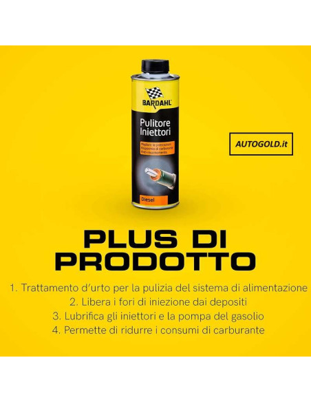 BARDAHL additivo diesel pulitore iniettori gasolio