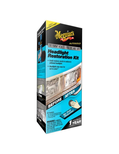 MEGUIARS Kit Headlight Restoration Kit Two Steps rinnova fanali G2970EU