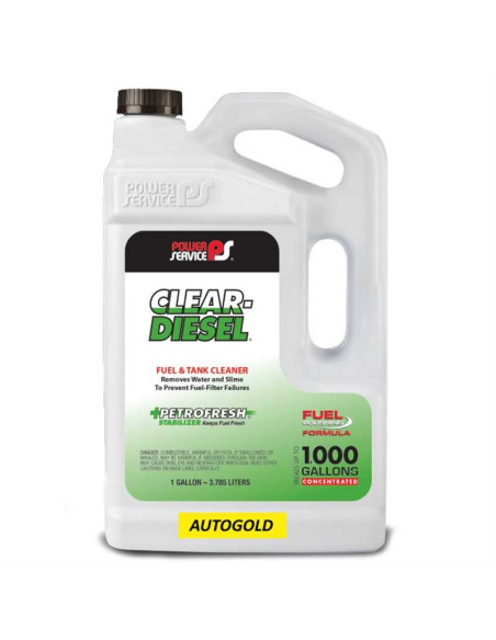 POWER SERVICE 3,78 Lt Clear Diesel - Additivo Pulitore Serbatoi anti acqua