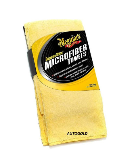 MEGUIARS Supreme Shine Microfiber Towel - panno in microfibra professionale per lucidatura X2010EU