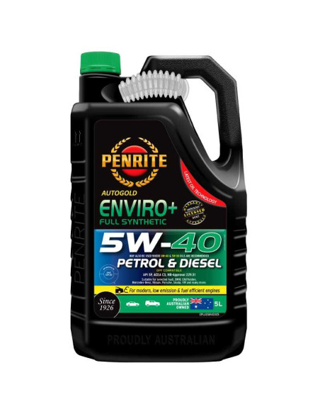 PENRITE 5W-40 Enviro+ Olio motore API SP Audi Vw Bmw GM Mercedes 5W40 (5 Lt)