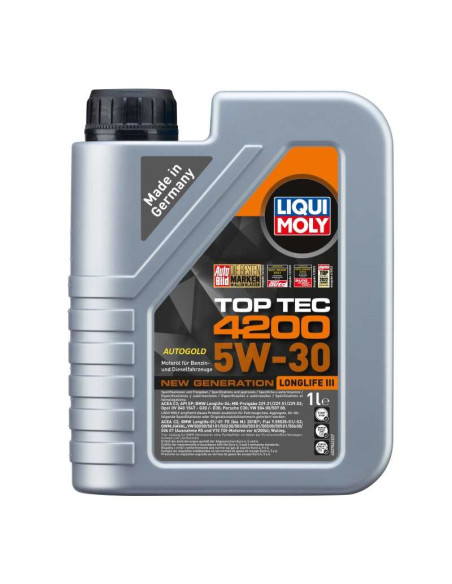 LIQUI MOLY 5W-30 Top Tec 4200 New Generation - Olio motore 5W30 longlife III