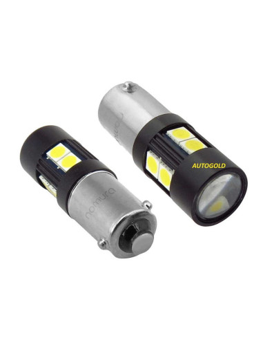 NOMURA LED H6W BAX9S - 2 lampadine Canbus Obsidian 6500K