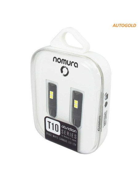NOMURA LED T10 W5W - 2 lampadine Canbus Obsidian 6500K