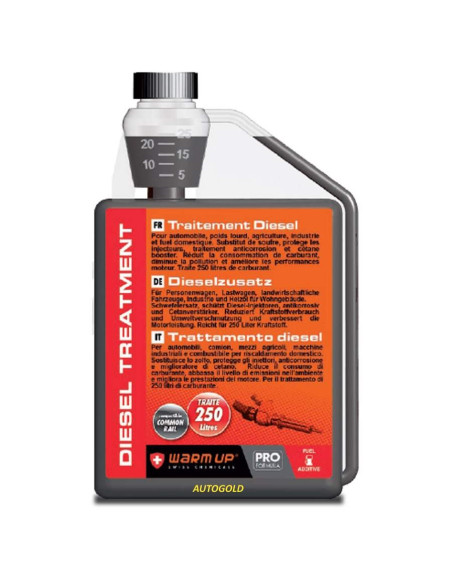 WARM UP Diesel Treatment (500ml) additivo miglioratore gasolio - uso contrinuativo DT500