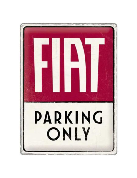 FIAT - cartello in latta 30 x 40cm
