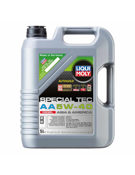 LIQUI MOLY 5W-40 (5 lt) Special Tec AA Diesel 5W40 - ACEA E9 API CK-4