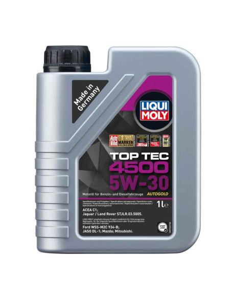 LIQUI MOLY 5W-30 Top Tec 4500 olio motore ACEA C1 Jaguar Land Rover 5W30