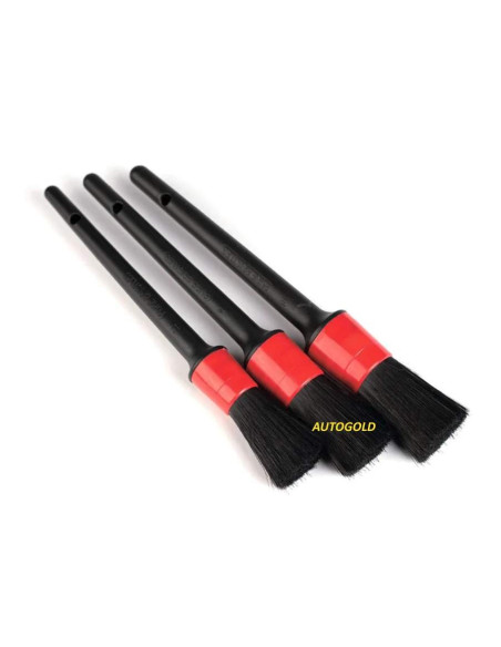CARTEC Kit 3 pennelli detailing - set professionale interni esterni