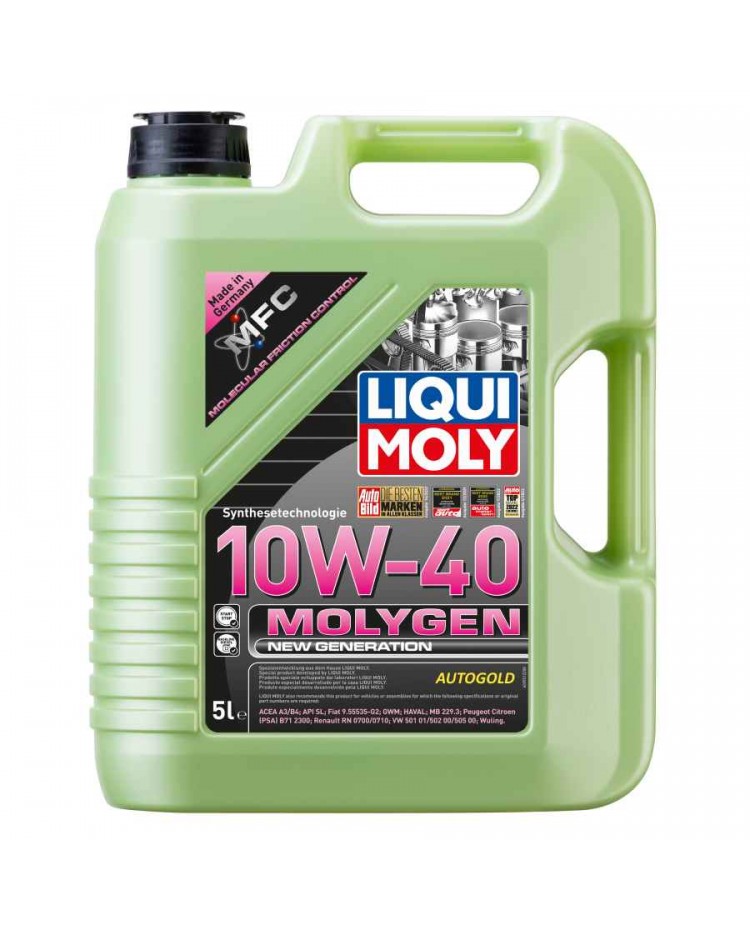 LIQUI MOLY Molygen 10W-40 (5 Lt) new generation - olio motore sintetico  10W40