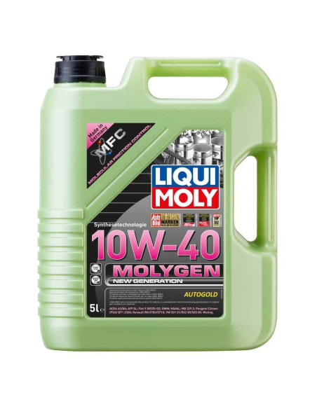 LIQUI MOLY Molygen 10W-40 (5 Lt) new generation - olio motore sintetico 10W40