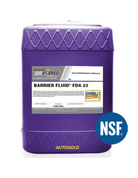 ROYAL PURPLE Barrier Fluid FDA 22 34 56 olio industriale 100% sintetico