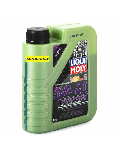 LIQUI MOLY Molygen 5W-40 new generation (12 x 1 Lt) - olio motore sintetico 5W40