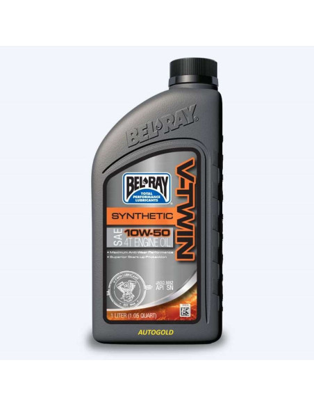 BEL-RAY V-Twin Synthetic 10W-50 4T - olio motore sintetico alte prestazioni moto 4 tempi 10W50