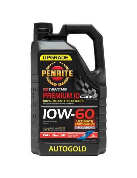 PENRITE 10W-60 10 Tenths Premium olio motore 10W60 (5 LT)