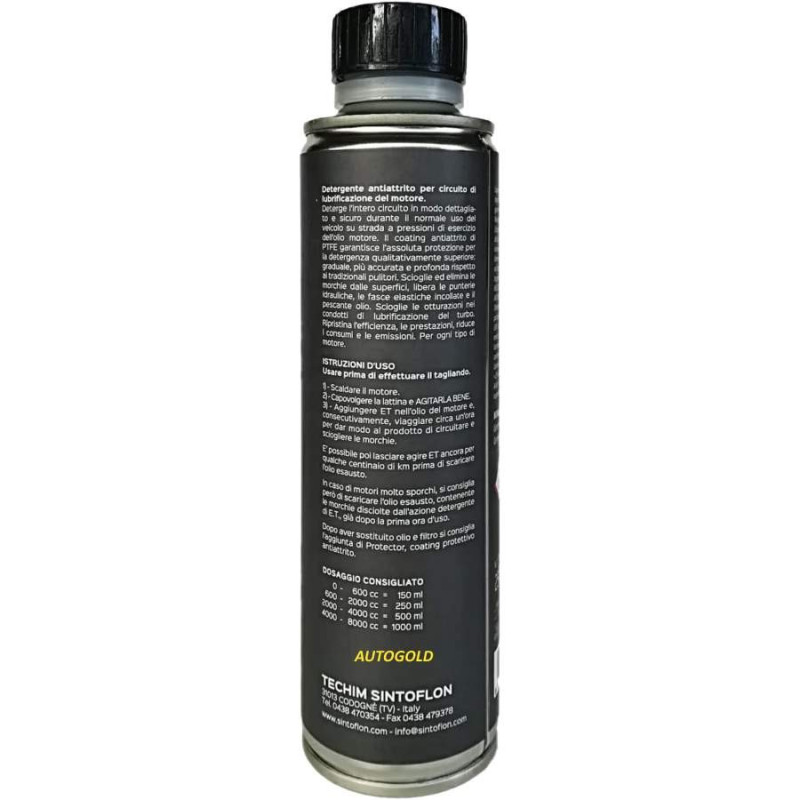 Sintoflon ET 250ml additivo olio pulitore motore