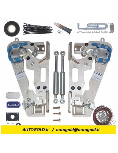 FIAT 500 ABARTH - LSD Doors - kit cerniere ali di gabbiano
