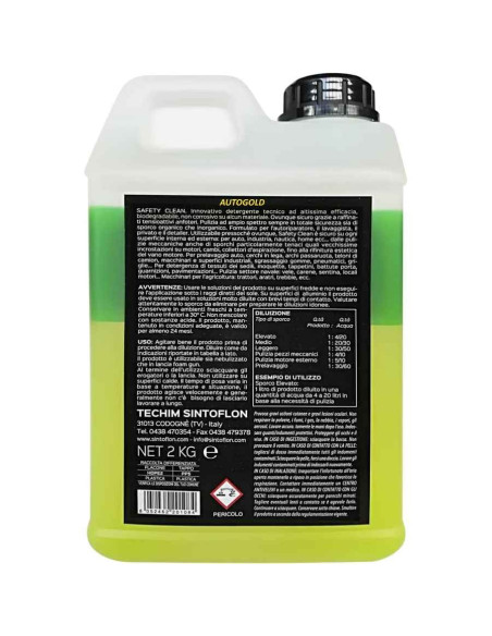 SINTOFLON Safety Clean (8 x 2 Kg) - sgrassante professionale bicomponente pulitore
