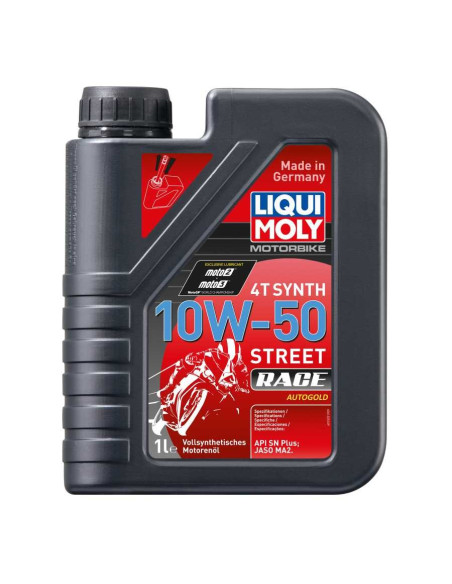 LIQUI MOLY Motorbike 10W-50 4T - Street Race Olio motore Moto Scooter 100% sintetico 4 tempi 10W50