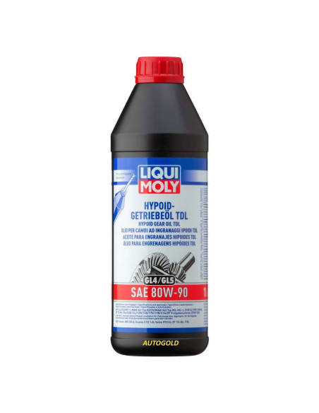 LIQUI MOLY 20645 80W-90 TDL GL4 GL5 olio ingranaggi ipoidi cambio manuale differenziale 80W90